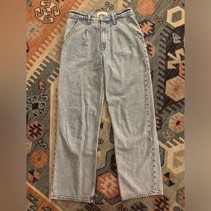 Abercrombie The Loose High Rise size 2 light wash.